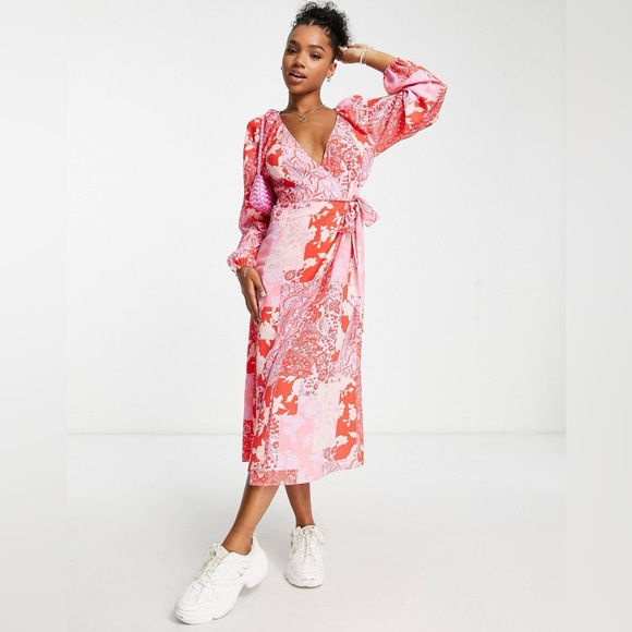 COPY - ASOS midi wrap dress - Picture 1 of 4